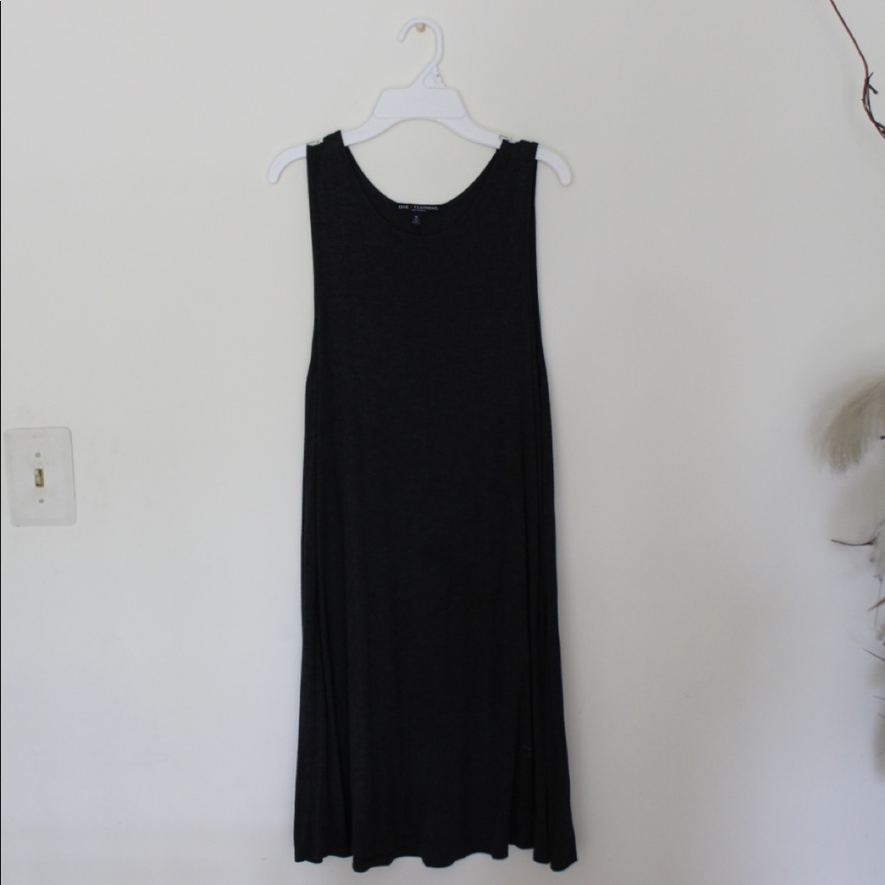 Grey Midi Tank Dress